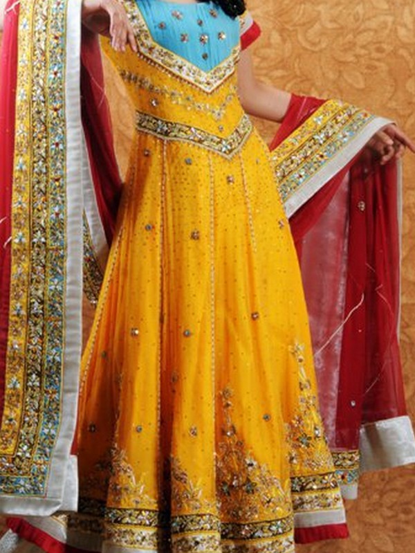 Paki Fashion 2012: Bridle Dress For Mehndi Function