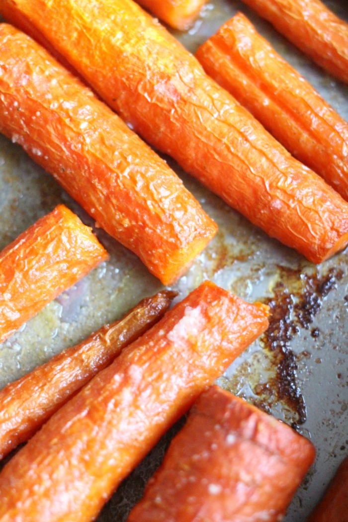 Mama Loves Food! Easy Oven Roasted Garlic Butter Carrots Recipe How