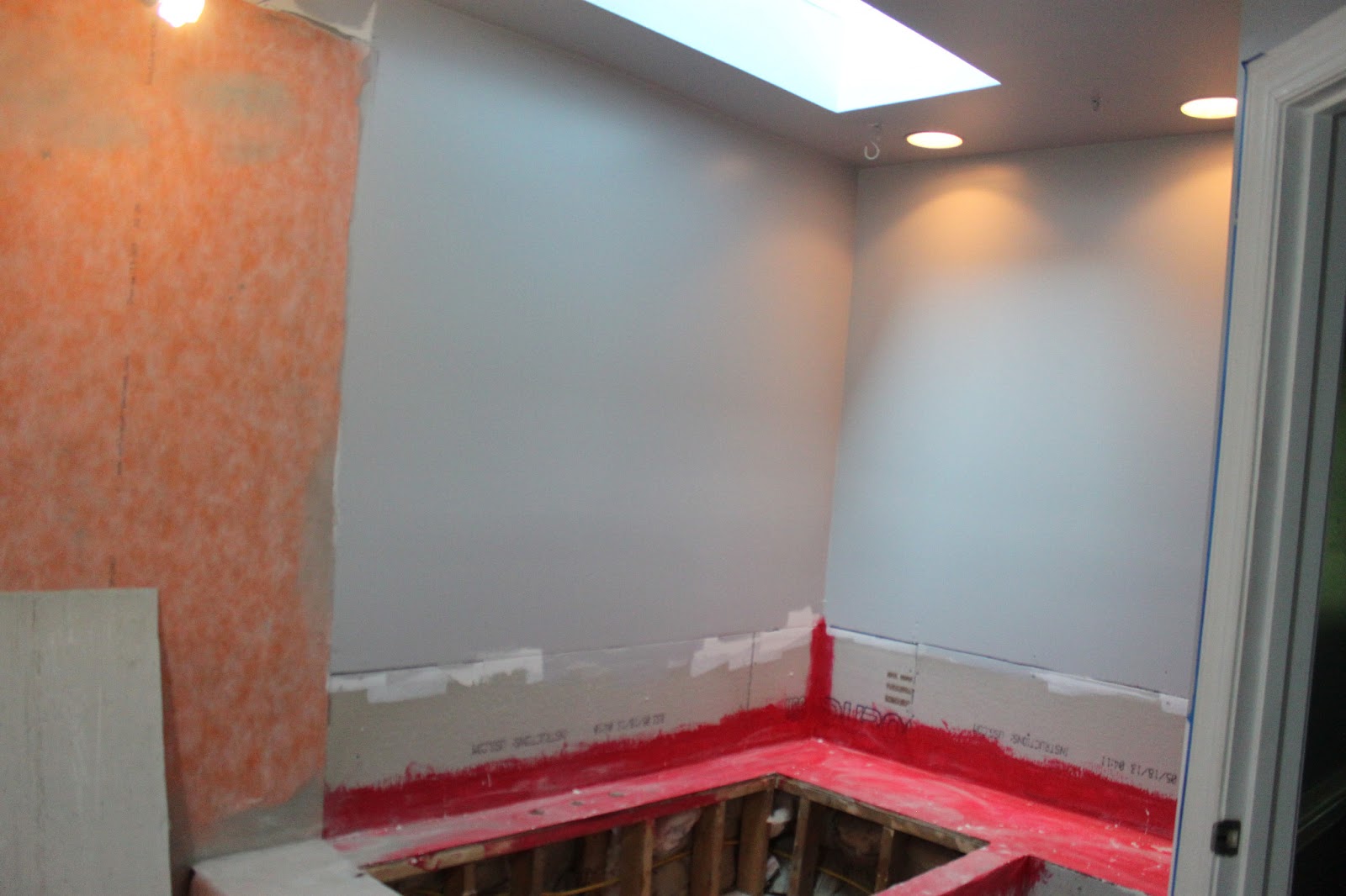 Pat's Addition Renovation Bathroom Paint Progress