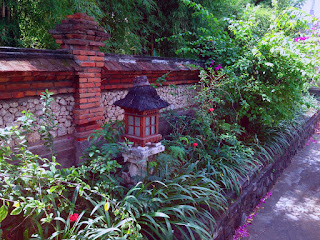 Balinese Style of the Garden On The Roadside At Pemuteran Village North Bali