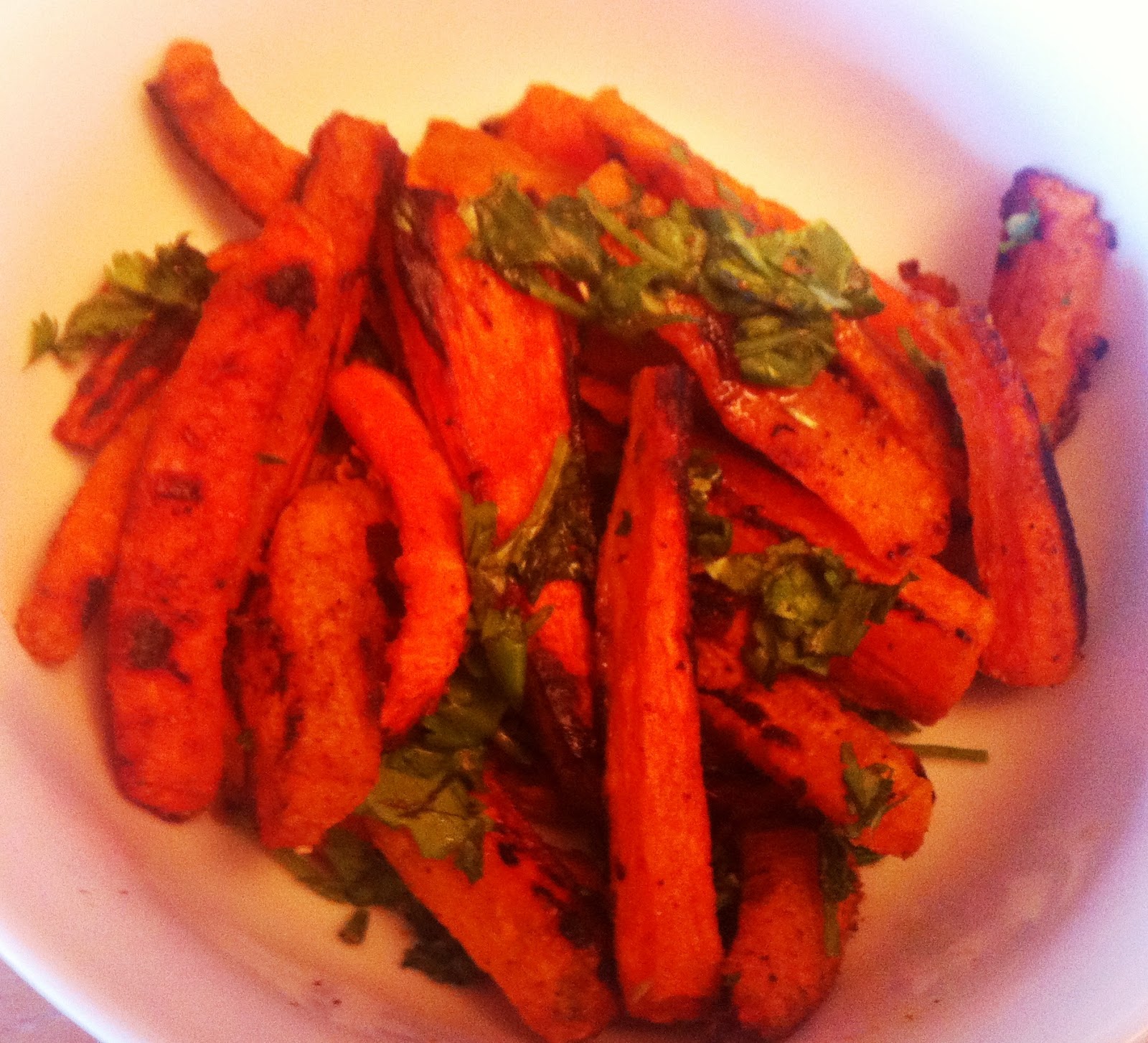 recipes and ramblings ChilliRoasted Carrots