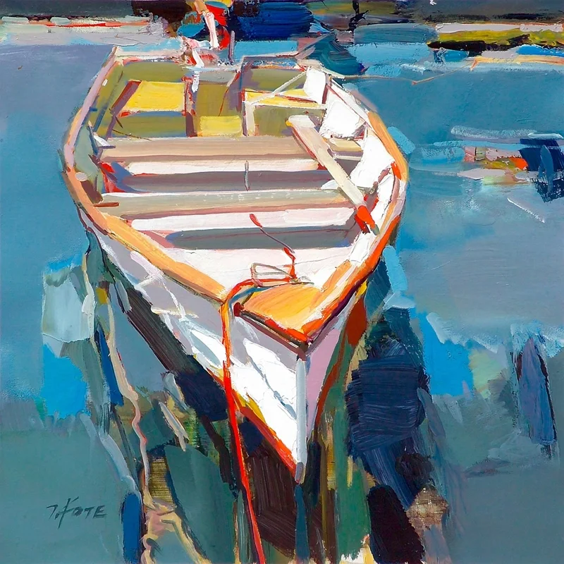 Josef Kote 1964 | Albanian Abstract painter | Vibrant colors