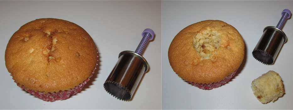 Gefüllte Cupcakes mit Haselnusskrokant á la Frankfurter Kranz Anleitung