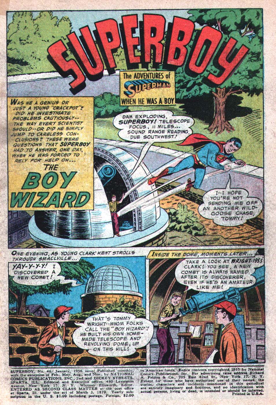 Read online Superboy (1949) comic -  Issue #46 - 2