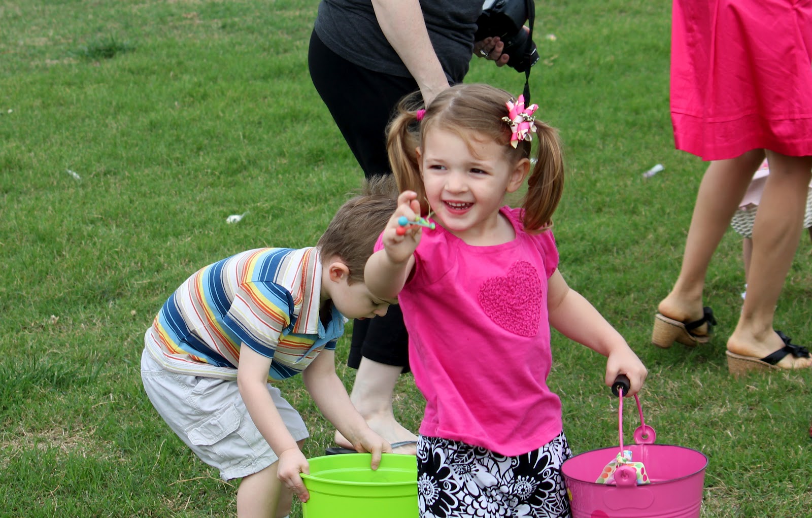 Brett, M, and our Irish Twins Castle Hills Easter Egg Hunt 2012
