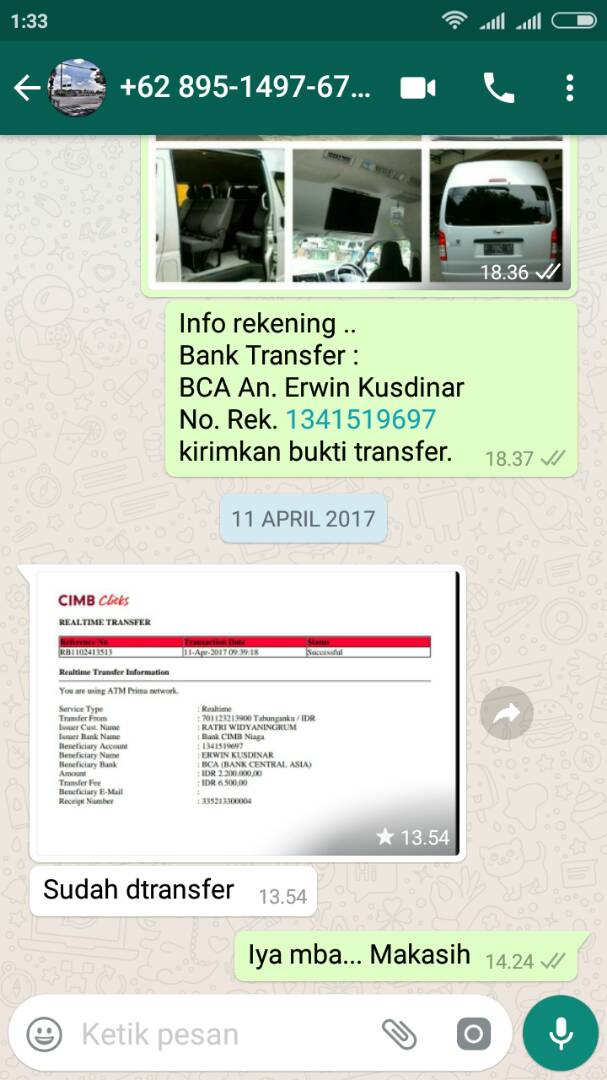 Rating Tertinggi HIACE CIREBON Trans - Rental Cirebon