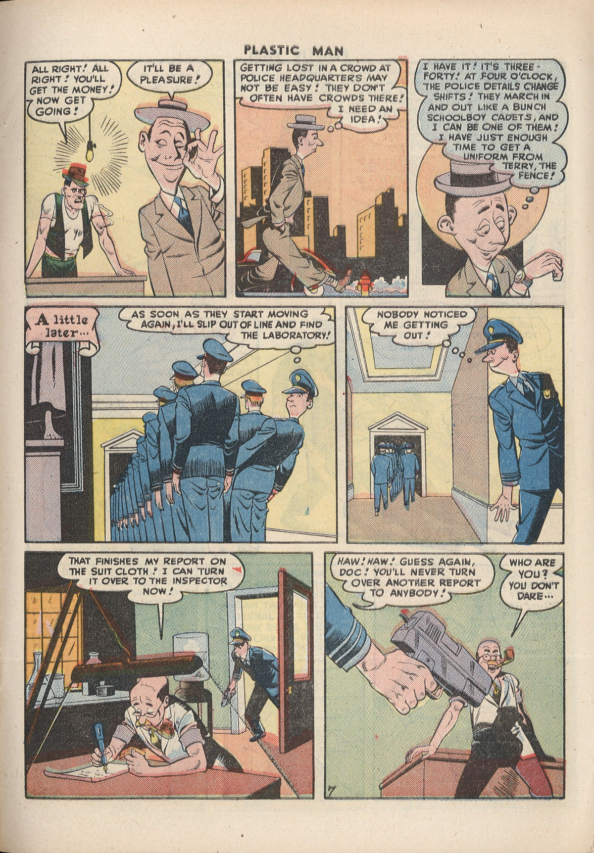 Read online Plastic Man (1943) comic -  Issue #8 - 9