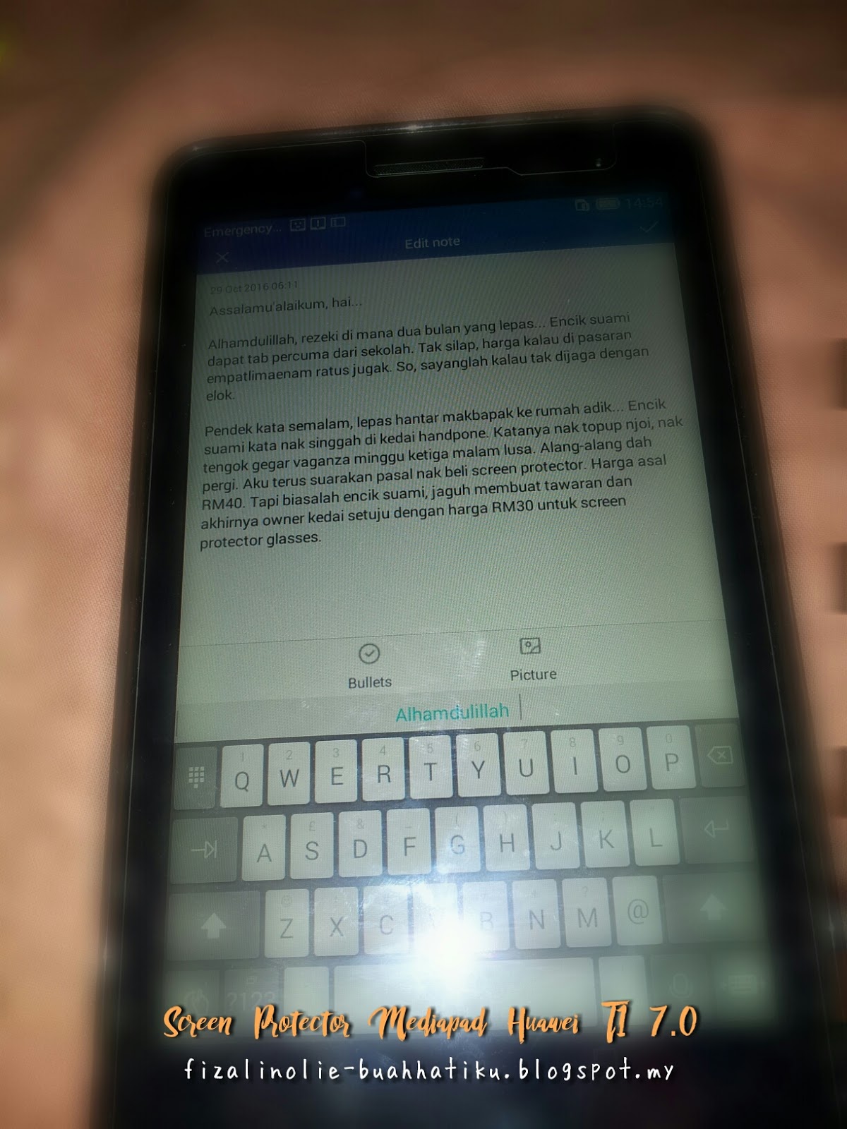 Harga Screen Protector Mediapad Huawei T1 7.0