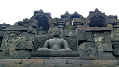 Detalhe da estupa de Borobudur um Jojacarta, Indonésia