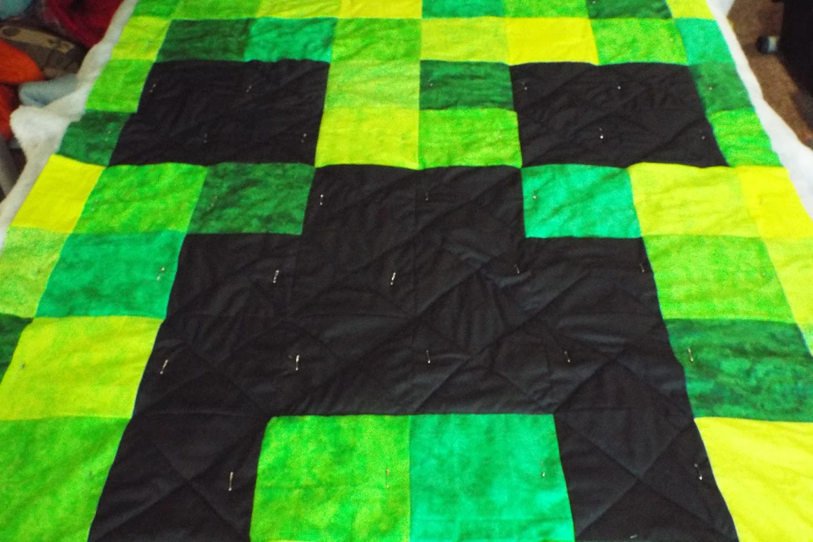 Hook's Happenings Minecraft Creeper Quilt