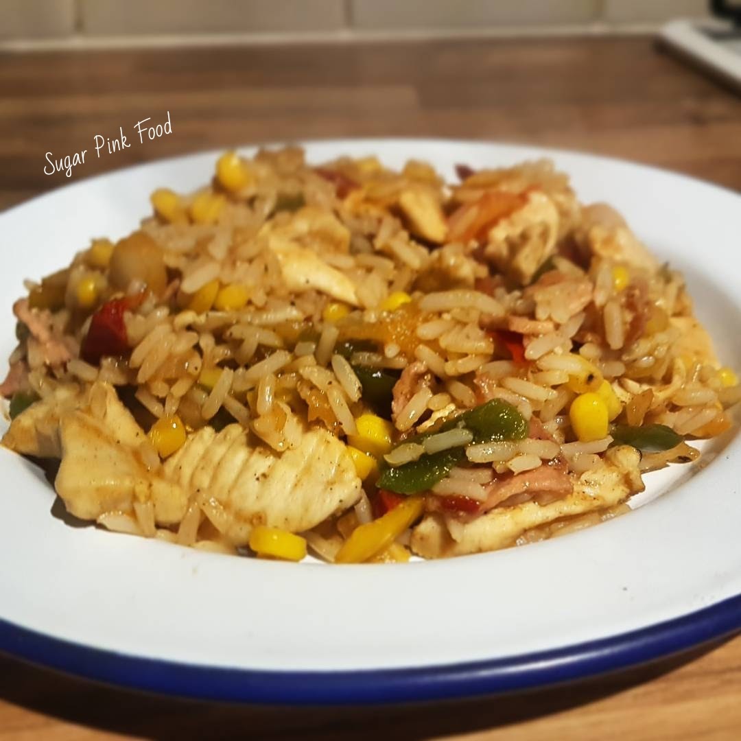 Chicken & Bacon Dirty Rice | Slimming Fakeaway Recipe slimming world dirty rice Syn Free Chicken & Bacon Dirty Rice Recipe slimming world