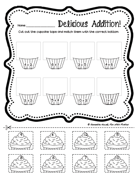 Addition Worksheets addition worksheets winter : Fun With Firsties: FREE Addition Math Station Worksheet & Noise ...