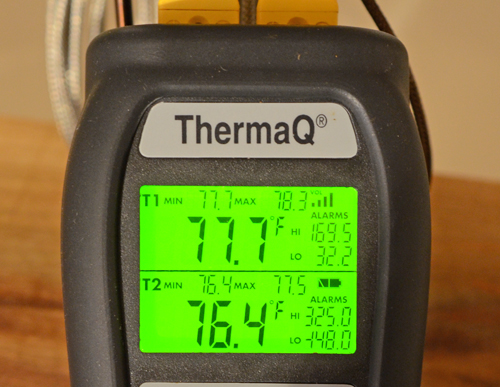 ThermaQ review, ThermaQ back light 