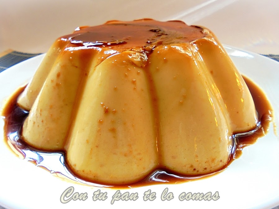 Flan de turrón de cacahuete