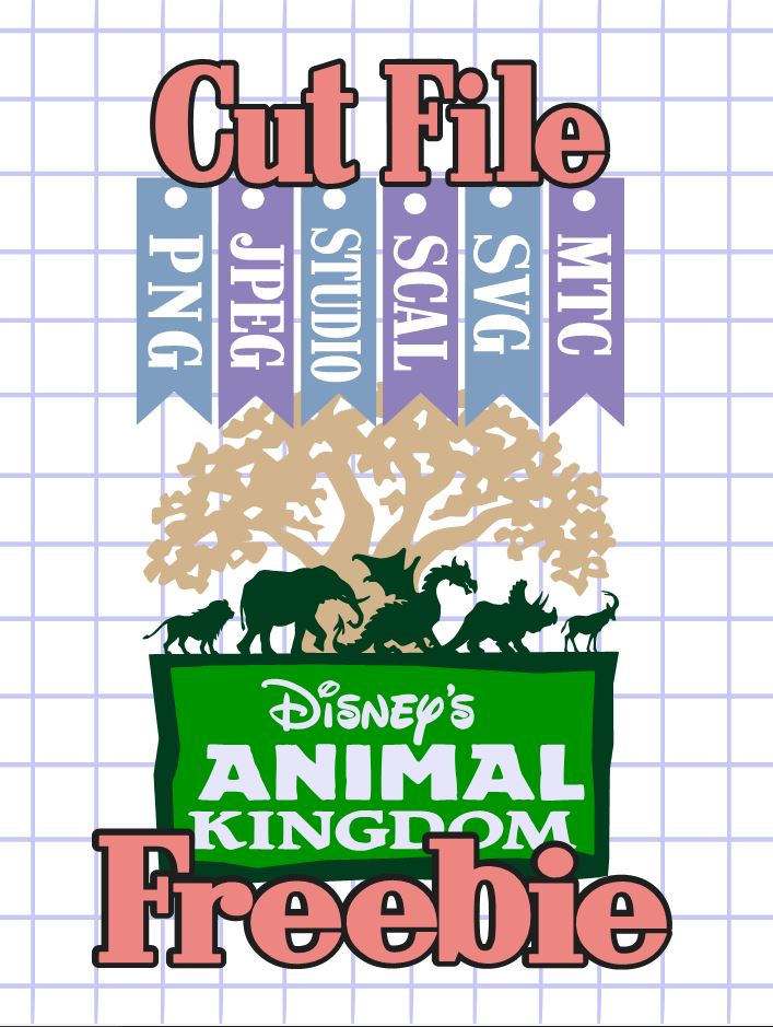 The Scrapoholic : Cut File Freebie DiSnEY Animal Kingdom Sign