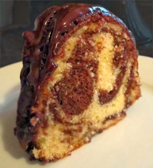 A slice of heaven ... Marble Pound Cake!