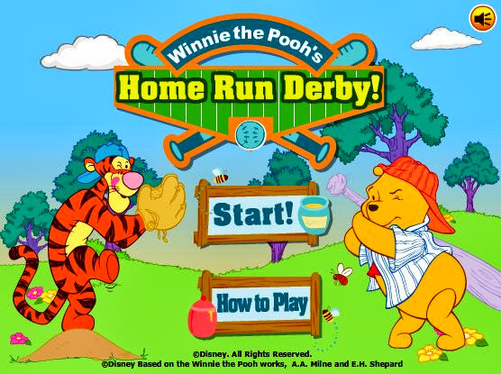 Winnie the Pooh Home Run Derby game