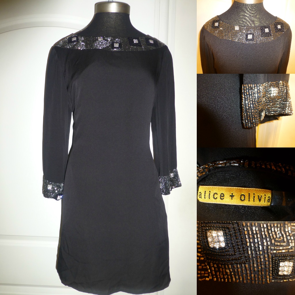 Thrifted Treasure: alice + olivia sequin trim tunic dress ...