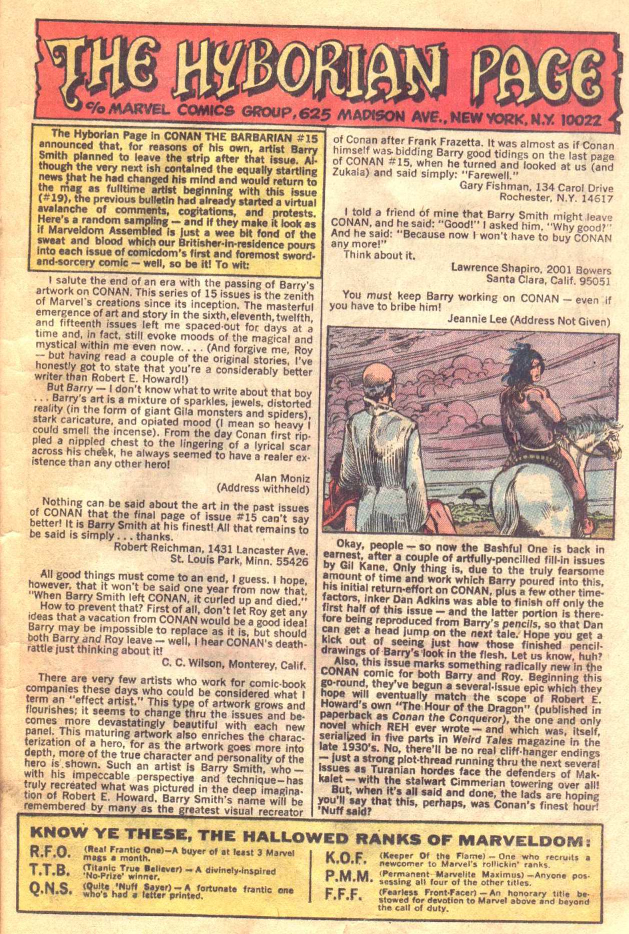 Read online Conan the Barbarian (1970) comic -  Issue #19 - 18