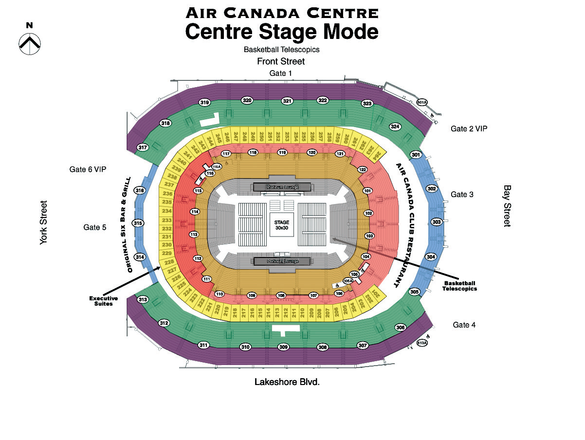 Air Canada Centre Leafs Seating Chart