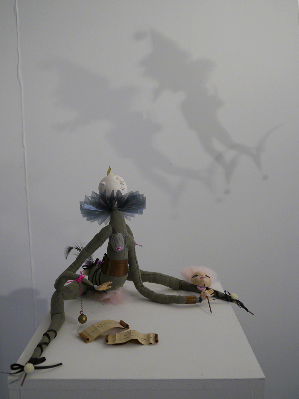 Helen McCartney's Truth,= beauty and Excretions at edinburgh College of art Masters show 2016 edinburgh college of art, masters degree show 2016, young artist Scotland, contemporary scottish art, ECA, Edinburgh Collage of art, doll, weird doll, 3d art