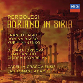 BEST BAROQUE RECORDING OF 2016: Giovanni Battista Pergolesi - ADRIANO IN SIRIA (DECCA 483 0004)