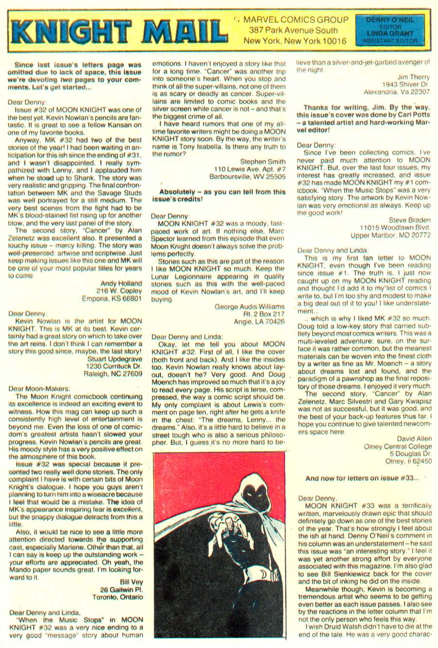 Moon Knight (1980) issue 35 - Page 47