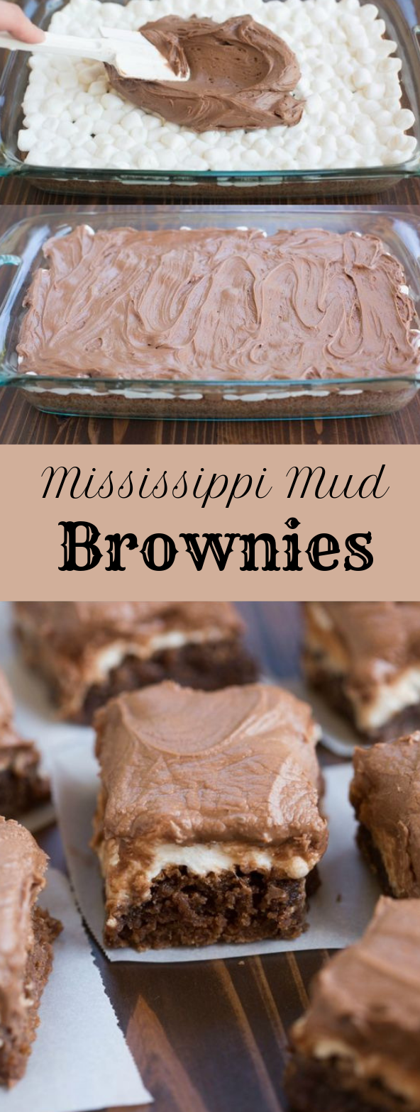 MISSISSIPPI MUD BROWNIES #dessert #brownies