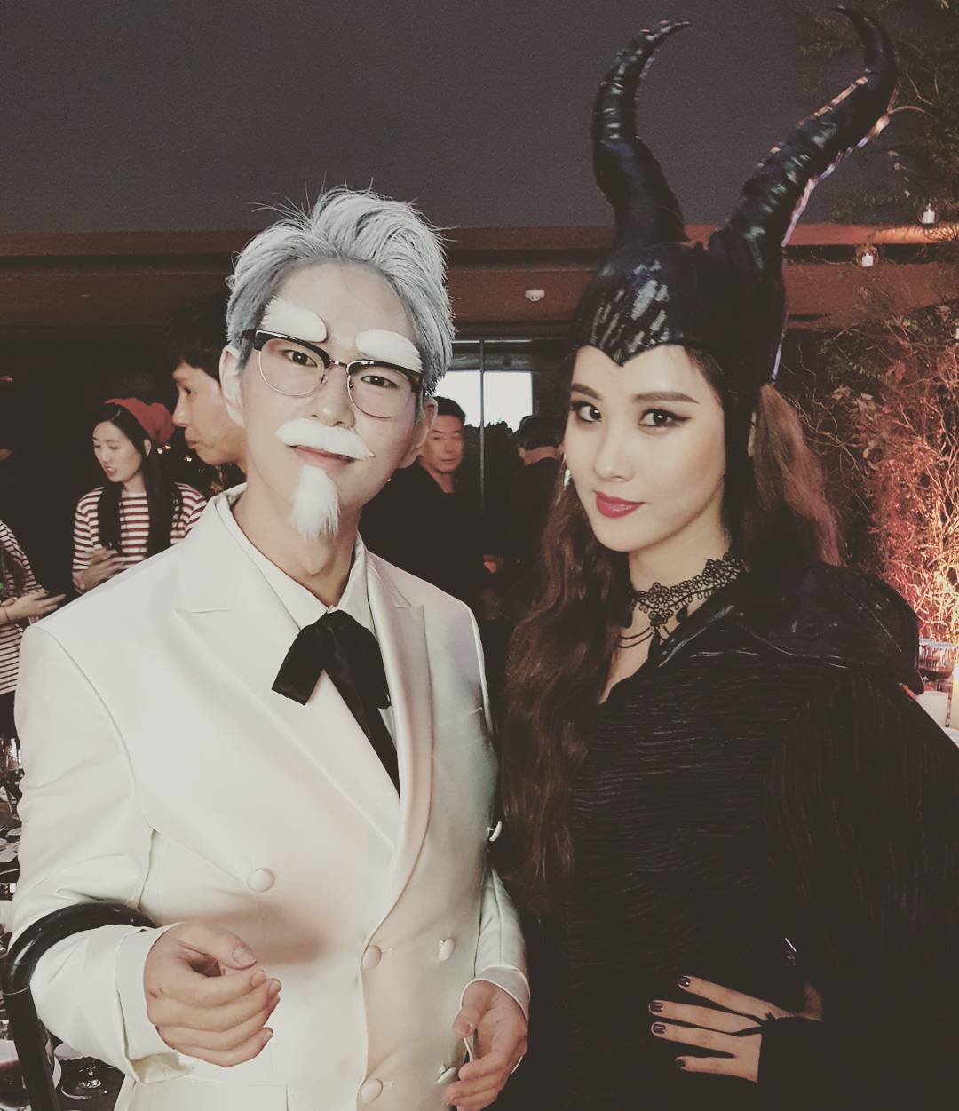 SNSD members and their updates from SMTown's Halloween Party