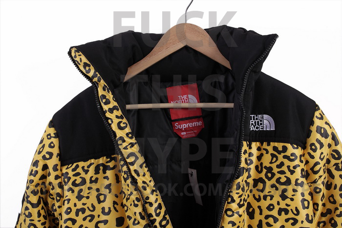 supreme north face leopard jacket fake