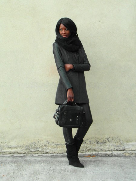 Le manteau ?� manches en cuir N?�2 - Styles by Assitan. Blog mode. French style blogger