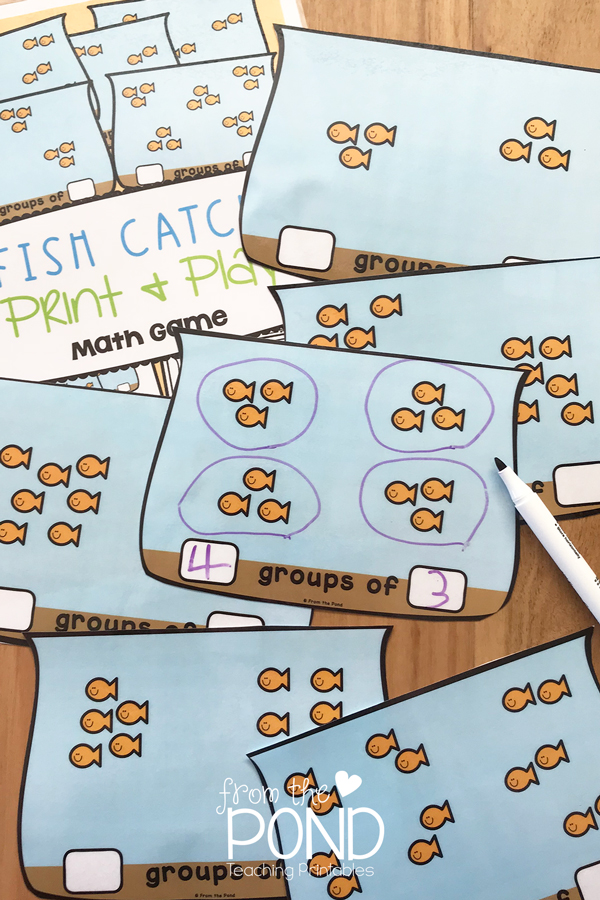 Math Activities for Equal Groups From the Pond