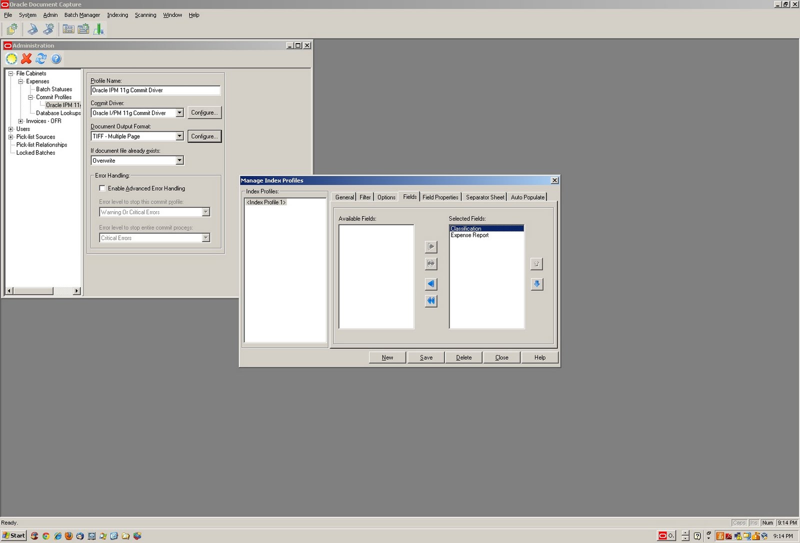ORACLE WEBCENTER: Configuring OracleWebcenter Capture with Oracle ...