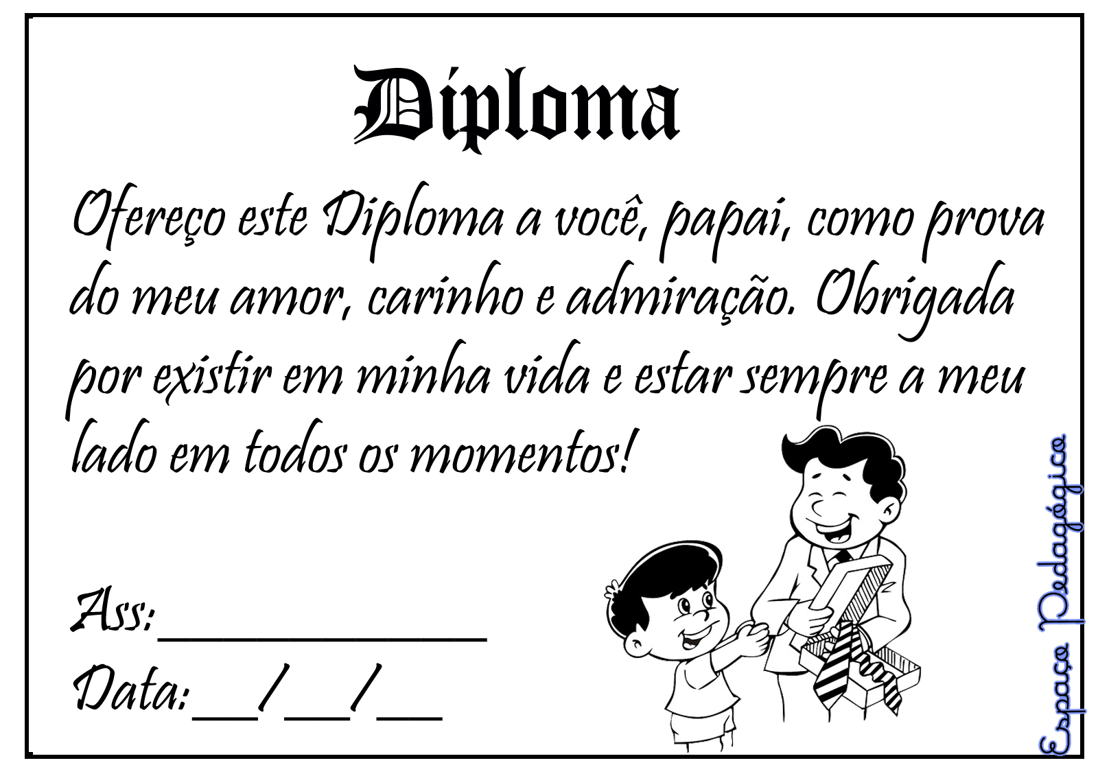 Alecat - Blog Educativo: Diplomas e Certificados para o Dia dos Pais!