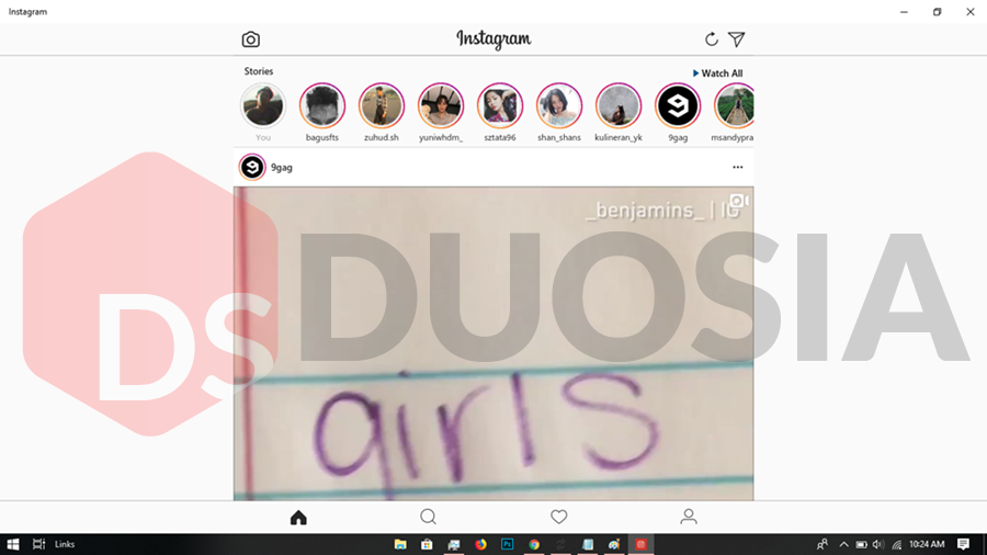 Menggunakan Instagram di PC