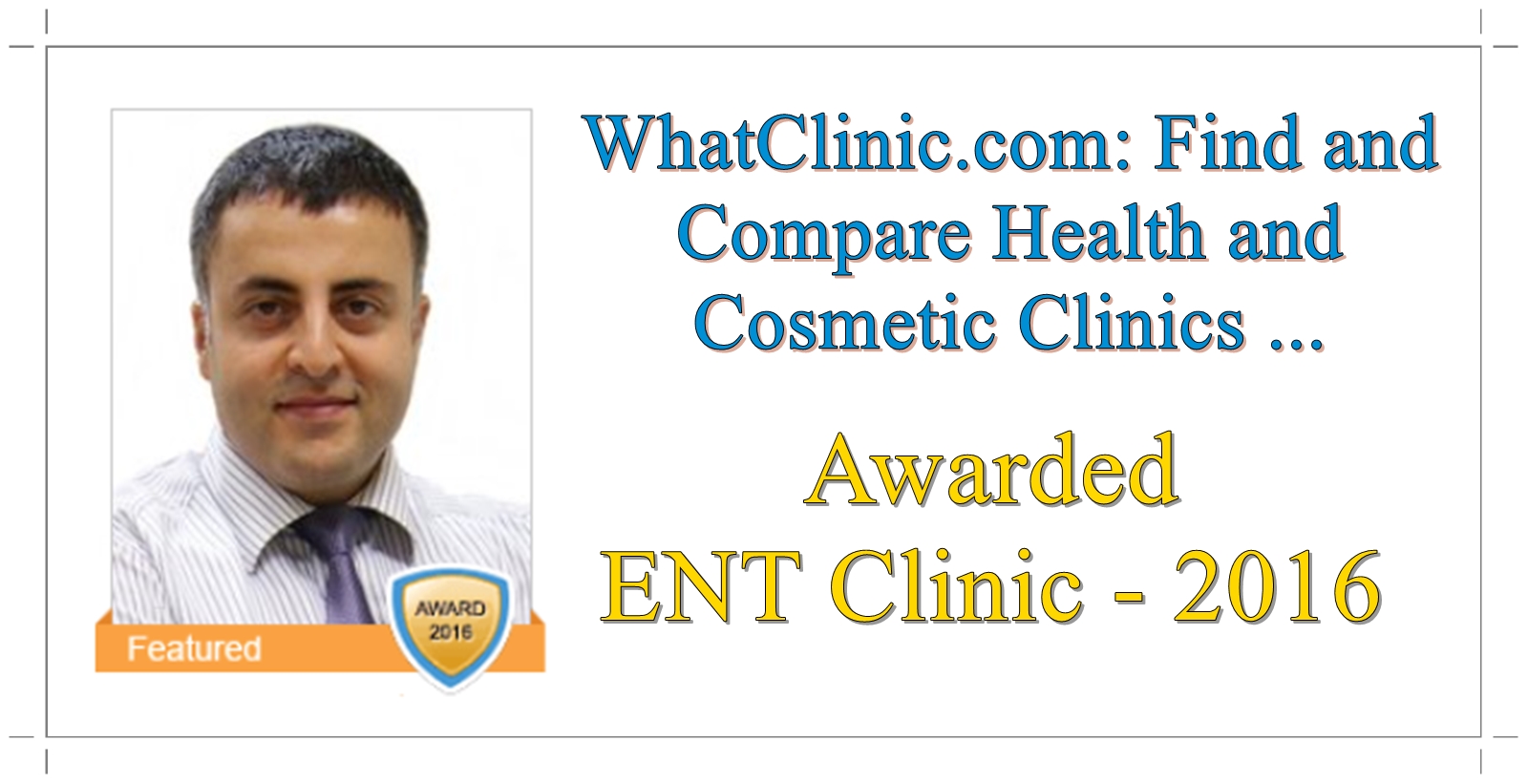 WhatClinic.Com' da Turkiye' den Ödüllü Klinik Olarak Gösteriliyoruz!