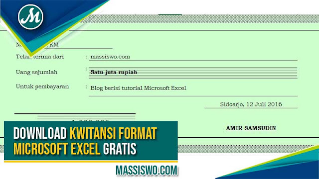 Download Format Kwitansi Excel Yang Bisa Di Edit