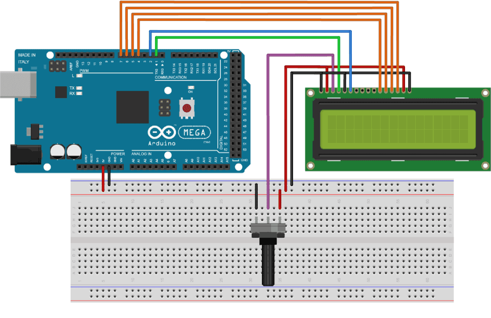 RANGKAIAN DRIVER LCD CHARACTER MENGGUNAKAN ARDUINO - Syarif Projects