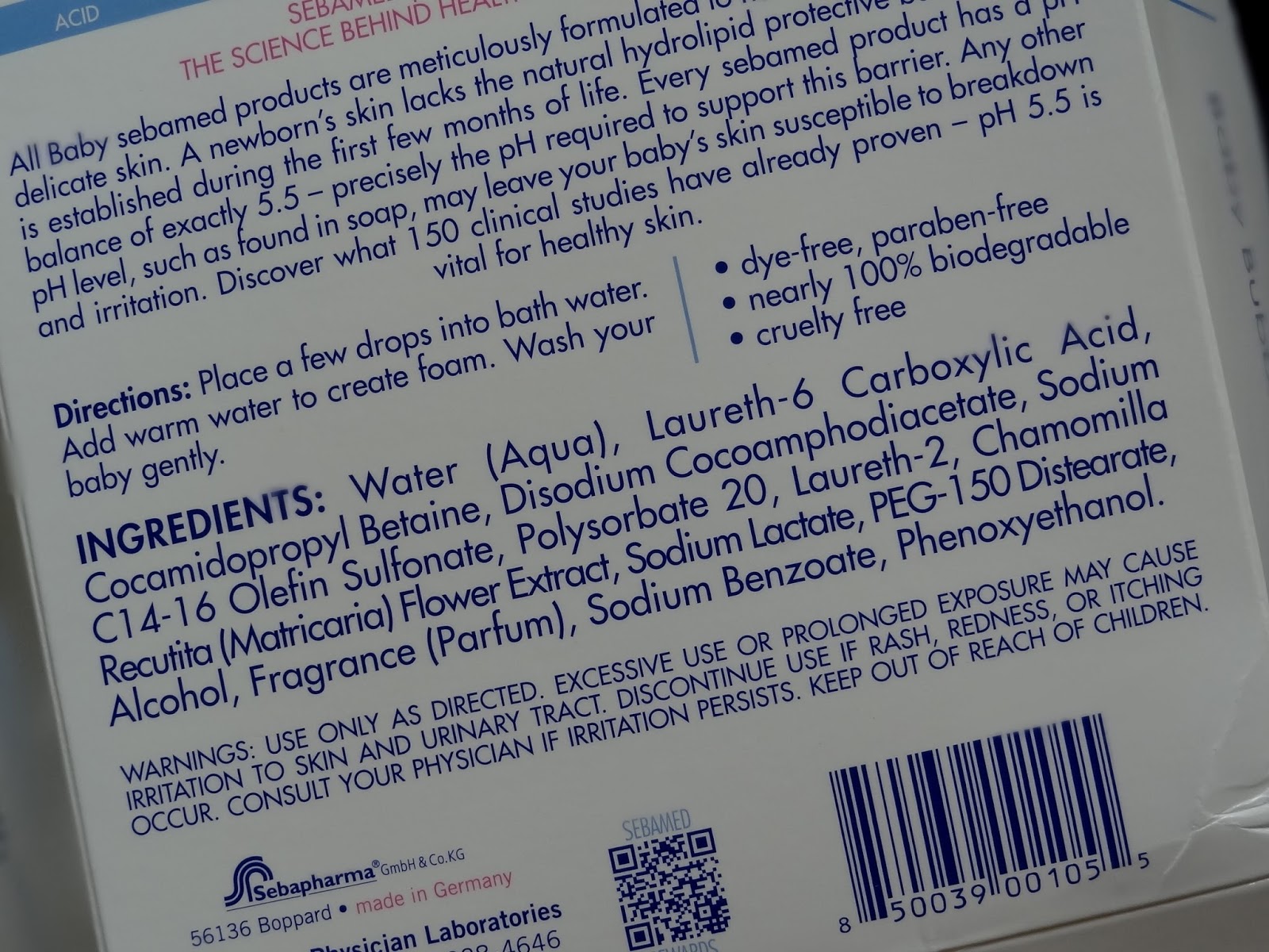 Makeup, Beauty and More Baby Sebamed Bath and Skincare