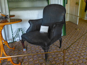 The chair that Queen Charlotte died in