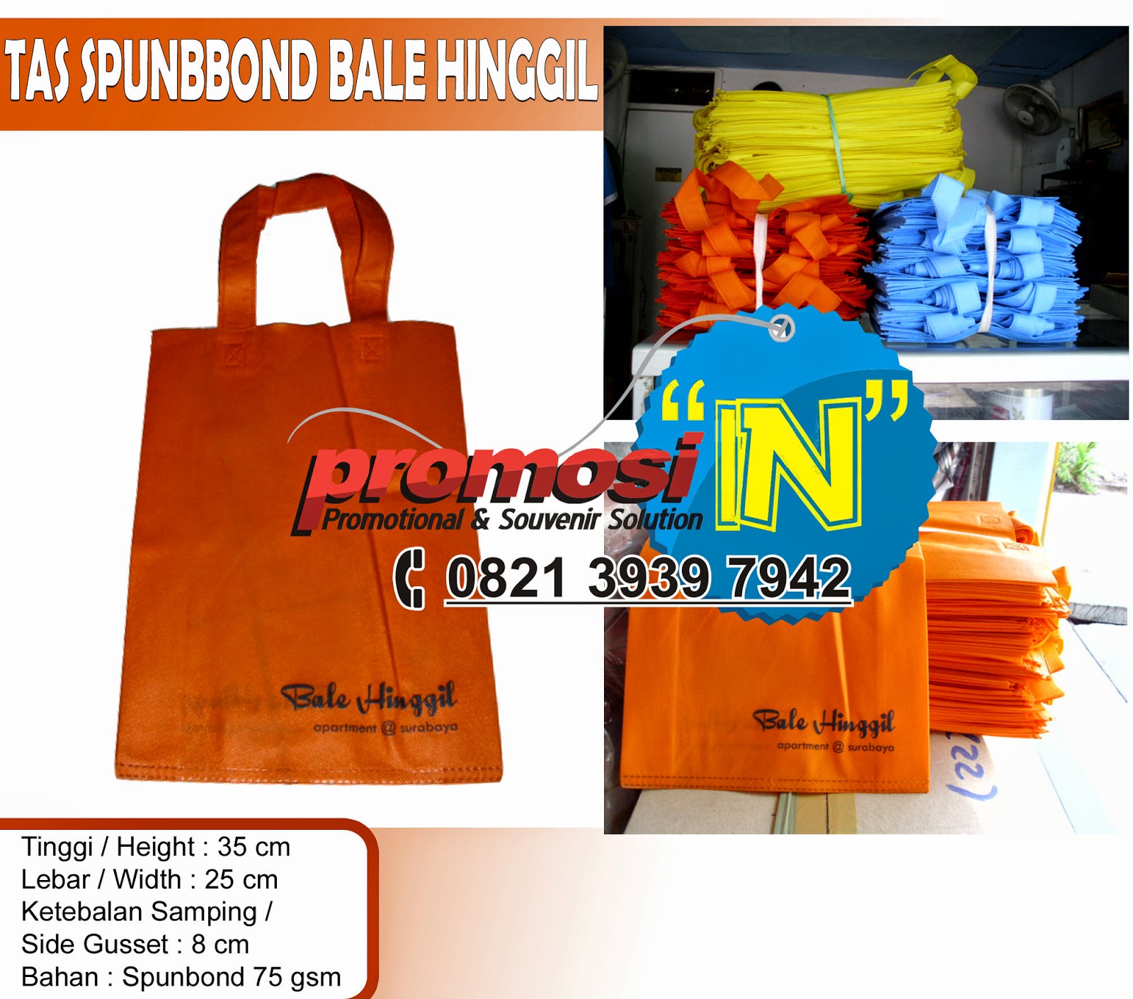 Tas Spunbond, Produksi Tas Spunbond Surabaya, Tas Spunbond Promosi Online,  