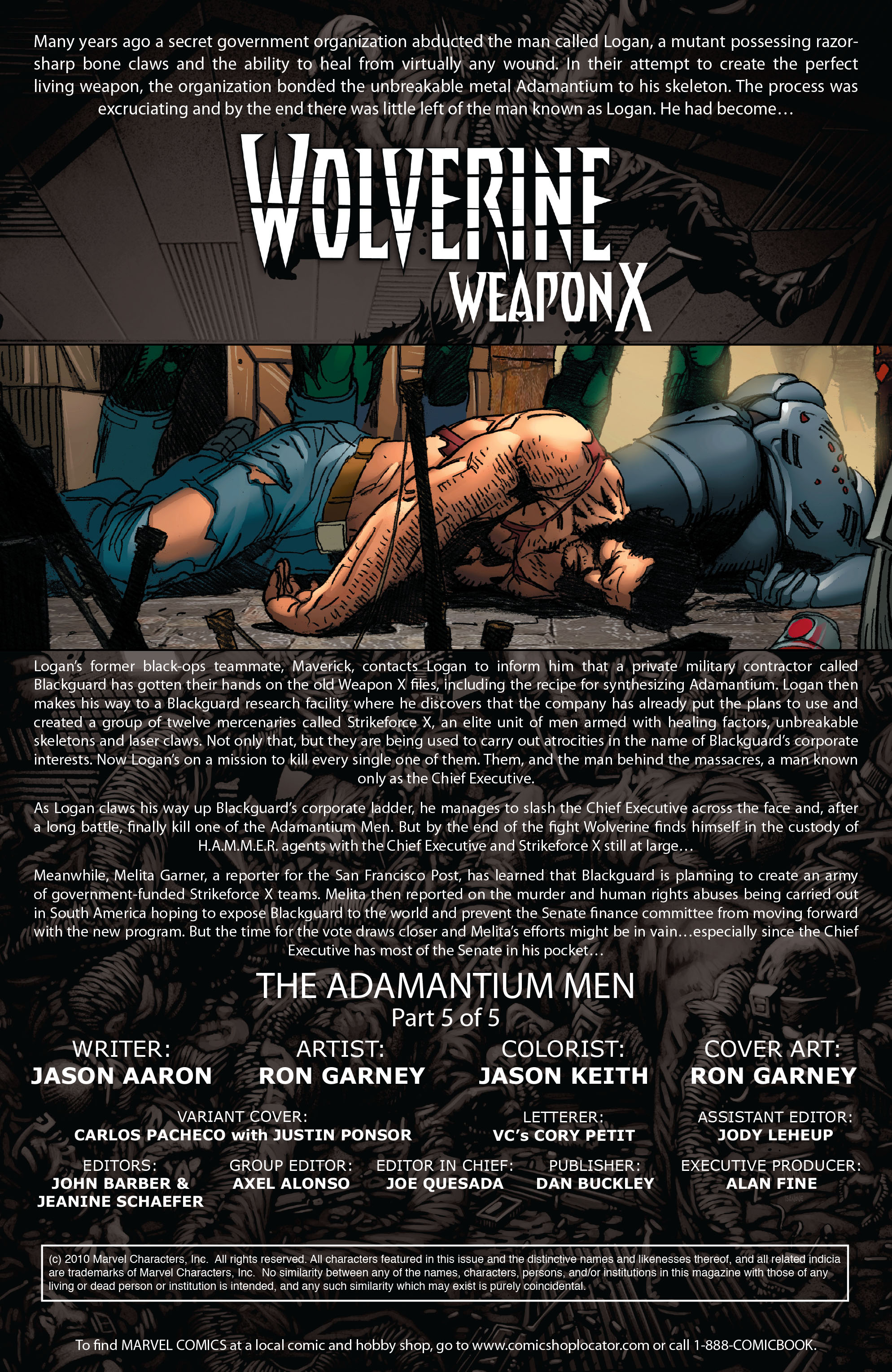 Read online Wolverine: Weapon X comic -  Issue #5 - 2