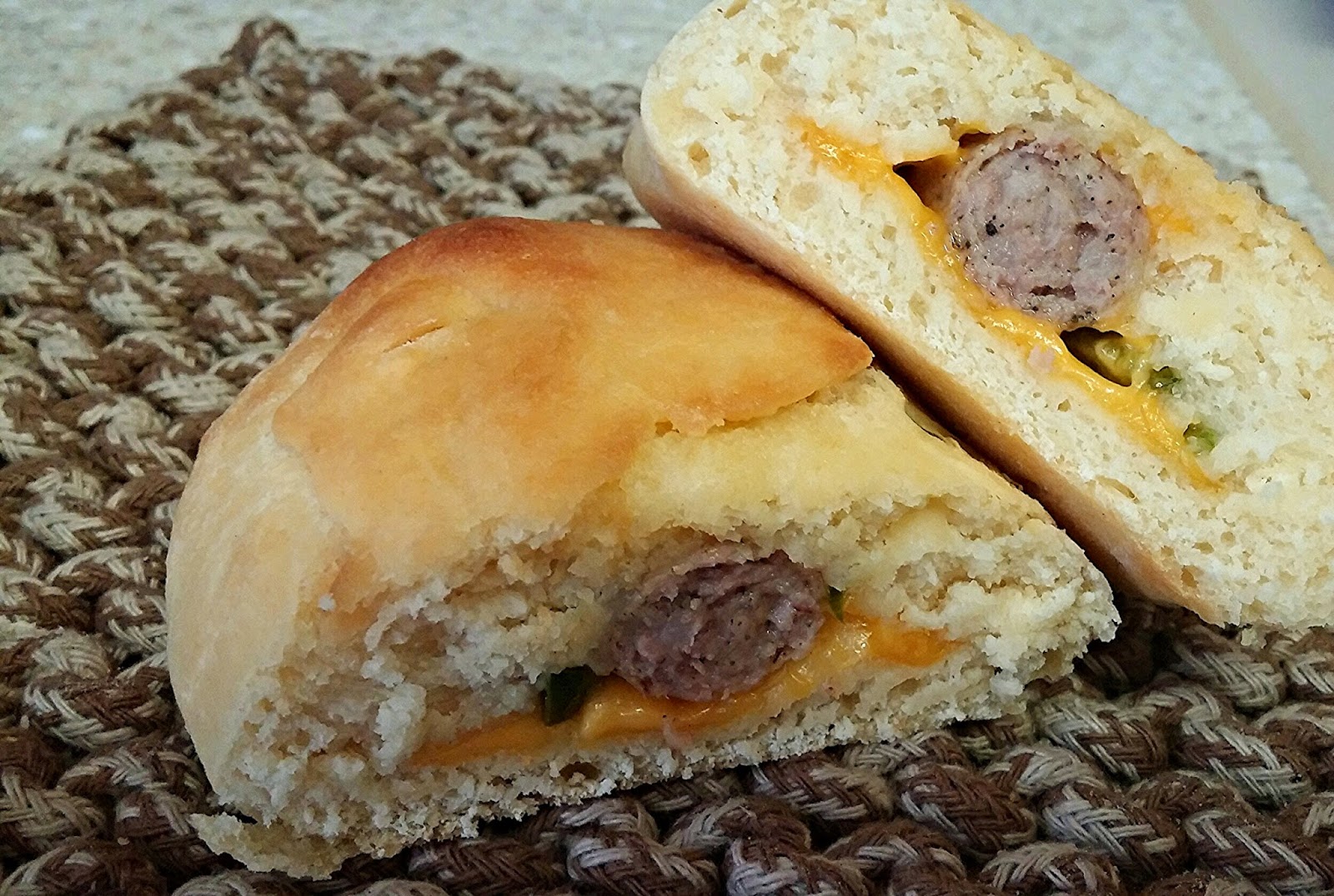 Cooking It Out Kolaches (Sausage, Cheese, & Jalapenos)