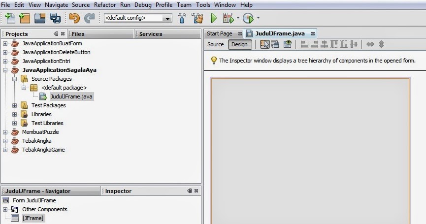 Cara Mengganti Judul Form Jframe Pada Java Netbeans Katabah Komarudin Tasdik