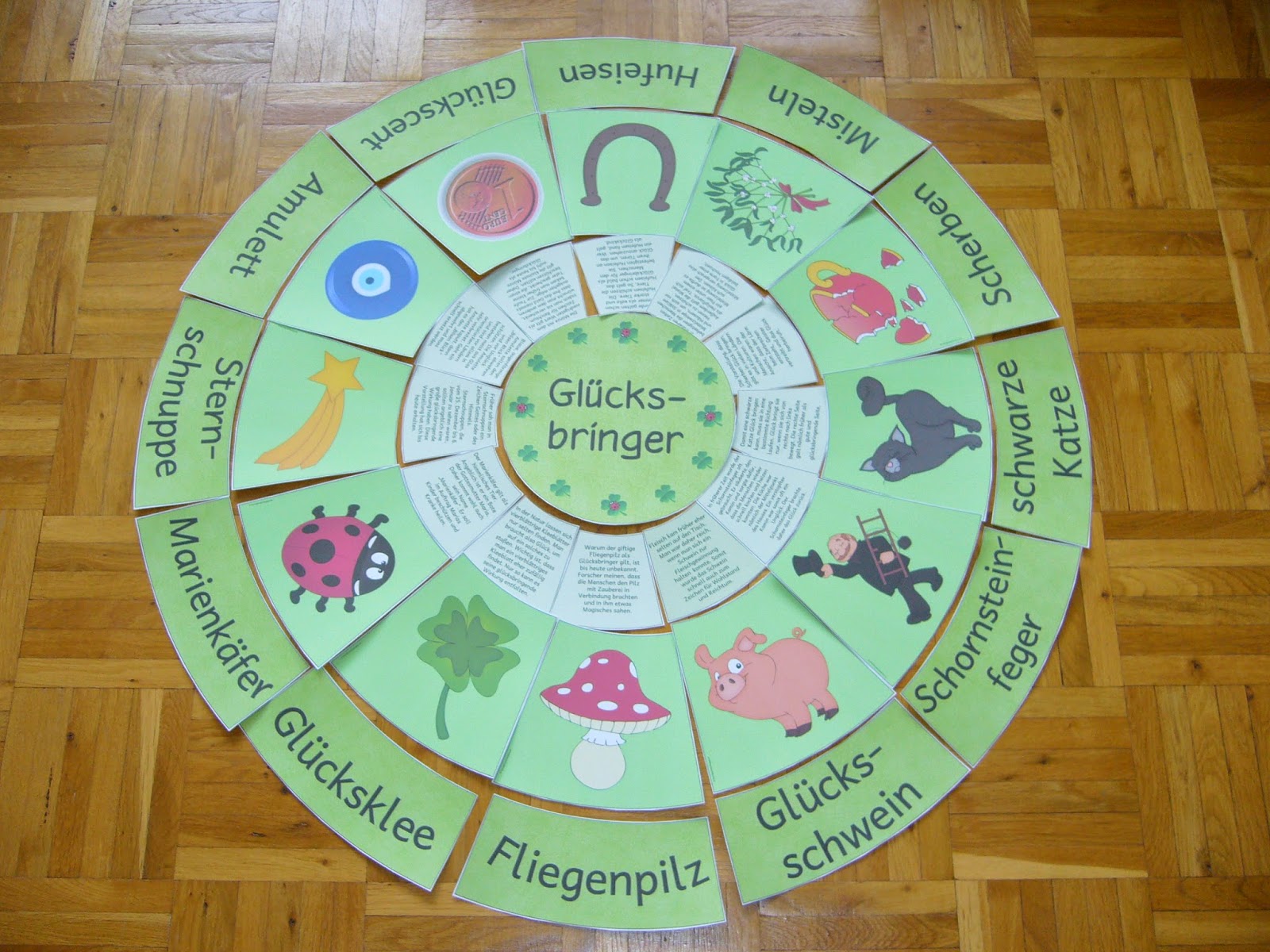 Ideenreise: Legekreis "Glücksbringer"