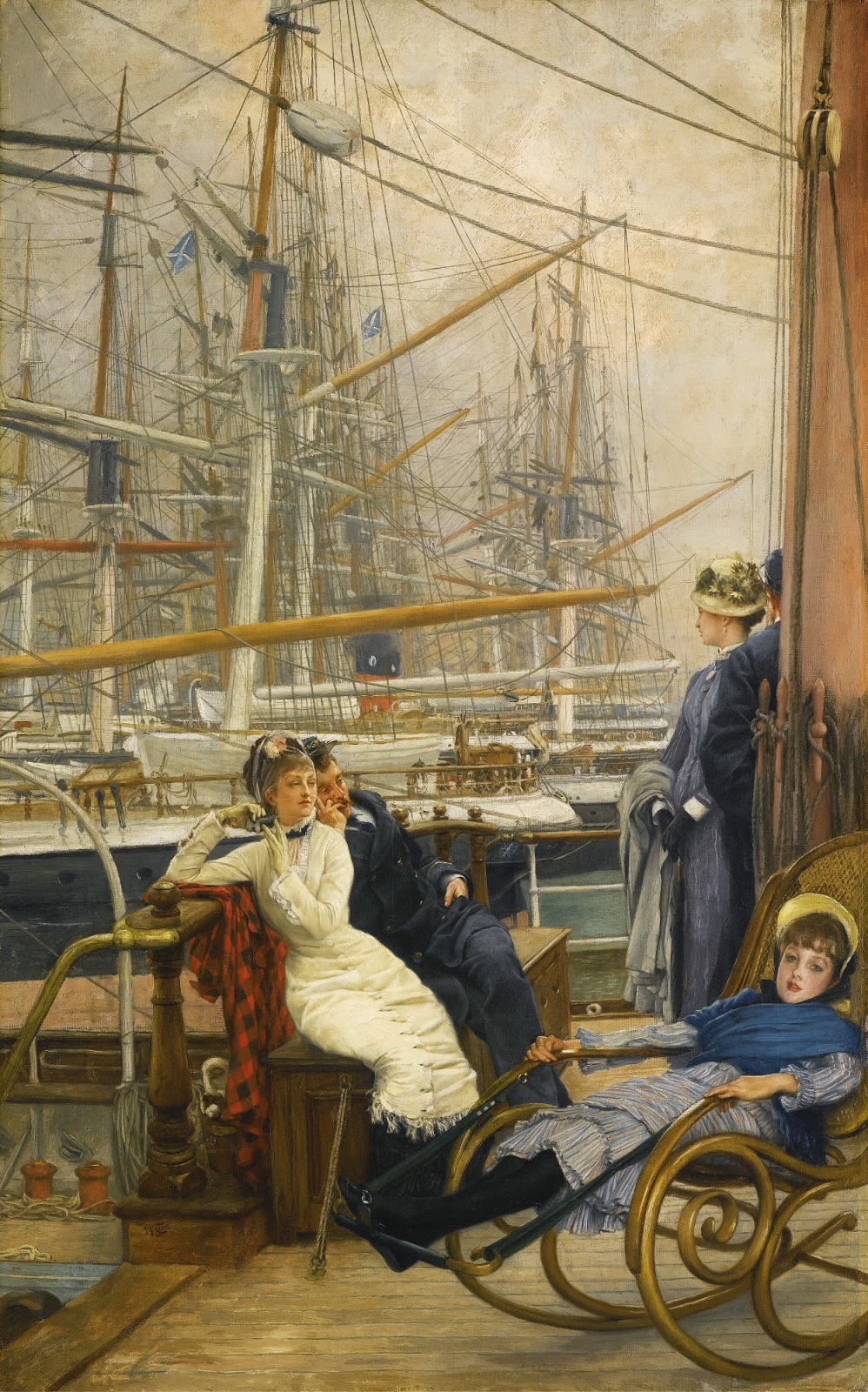 James  Tissot  ( )  A  visit  to  the  yacht