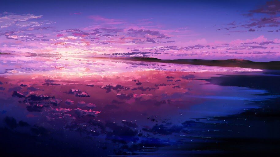 Sunset, Beach, Sea, Beautiful, Scenery, Landscape, Art, 4K, #6.440