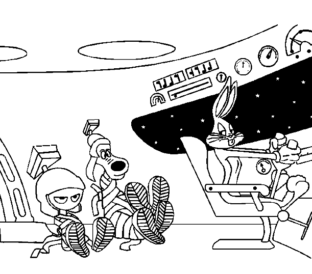 Marvin The Martian Coloring Pages