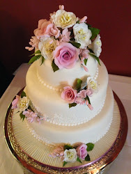 cake pink roses dusky cakes tier franziska keira