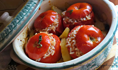 pomodori ripieni di riso per the recipe-tionist maggio2015